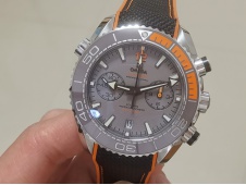 Replica OMEGA Planet Ocean Master Chronometer OMF  1:1 Best SS Gray Polished Bezel Gray Dial on Black NYLON Strap A9900 