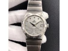 Replica OMEGA Constellation 38mm SS VSF 1:1 Best Edition Silver Dial Diamonds Markers on SS Bracelet A8500 Super Clone