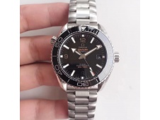 Replica OMEGA Planet Ocean 43.5mm SS VSF 1:1 Best Edition Black Ceramic Bezel and Dial on SS Bracelet A8900 Super Clone