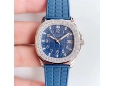 Replica Patek Philippe Aquanaut Luce Ladies 5068 JJF Diamonds Bezel Blue Dial A324 movt