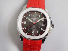 Replica Patek Philippe Aquanaut 5167A Singapore Edition SS ZF 1:1 Best Edition Red Second Hand 324CS (Free box)