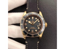 Replica Tudor Heritage Black Bay Bronze Gray XF 1:1 Best Edition on Leather Strap A5612