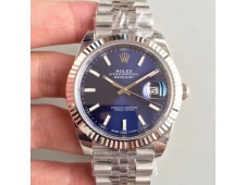 Replica Rolex DateJust 41mm 126334 904L SS GMF 1:1 Best Edition Blue Dial Jubilee Bracelet A2824
