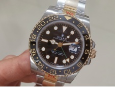 Replica Rolex GMT-Master II 116713 LN Yellow Gold Wrapped 904L Steel GMF 1:1 Best A3186 Correct Hand Stack