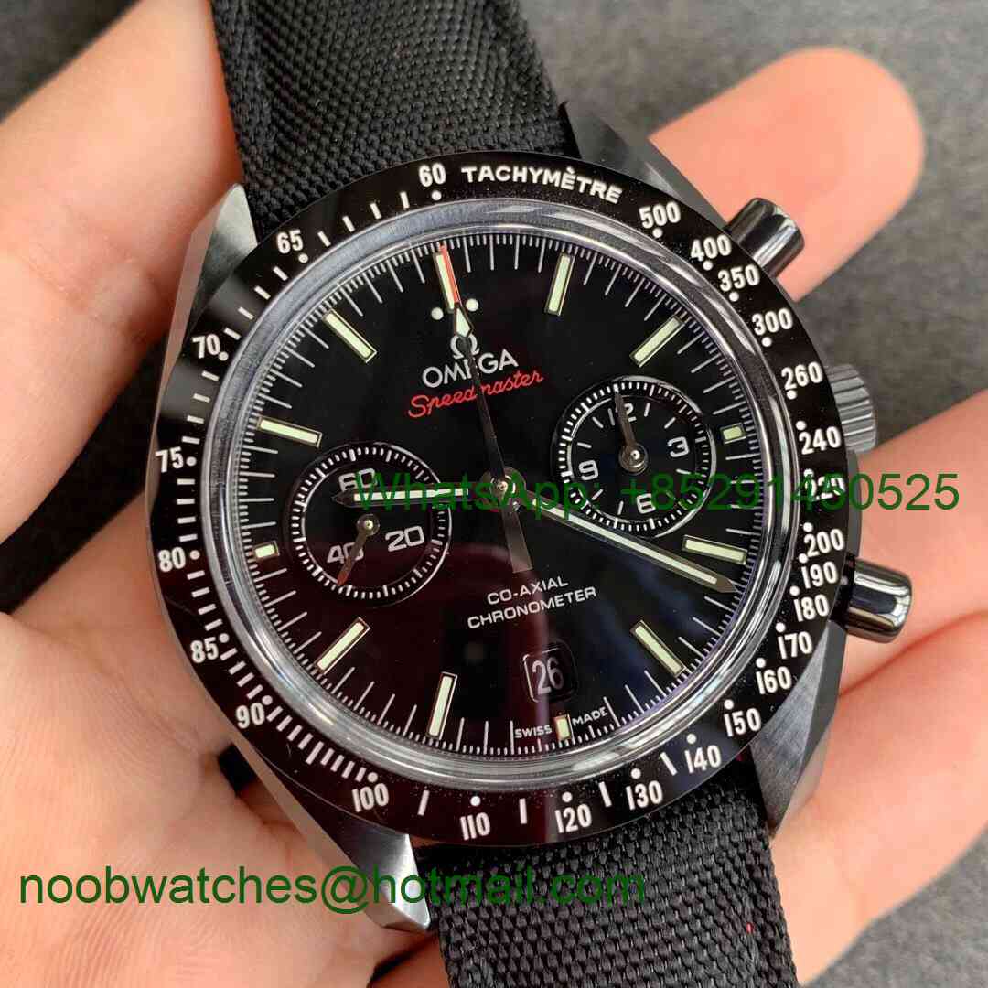 Replica OMEGA Speedmaster Dark Side of The Moon Moonwatch Real Ceramic OMF 1:1 Best Edition A9300