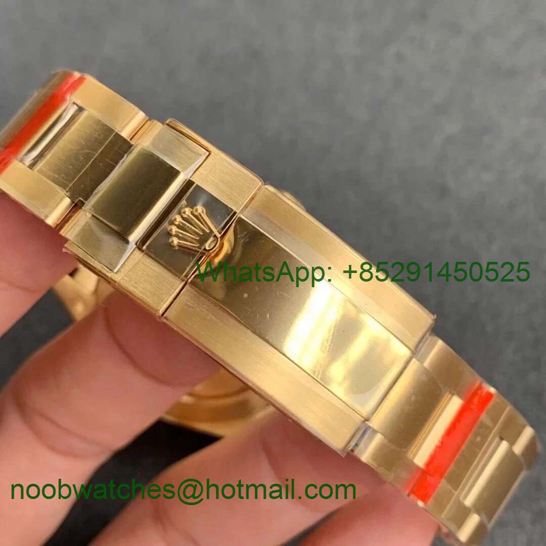 Replica Rolex Daytona 116508 Yellow Gold Golden Dial Noob 1:1 Best 904L SA4130 V3