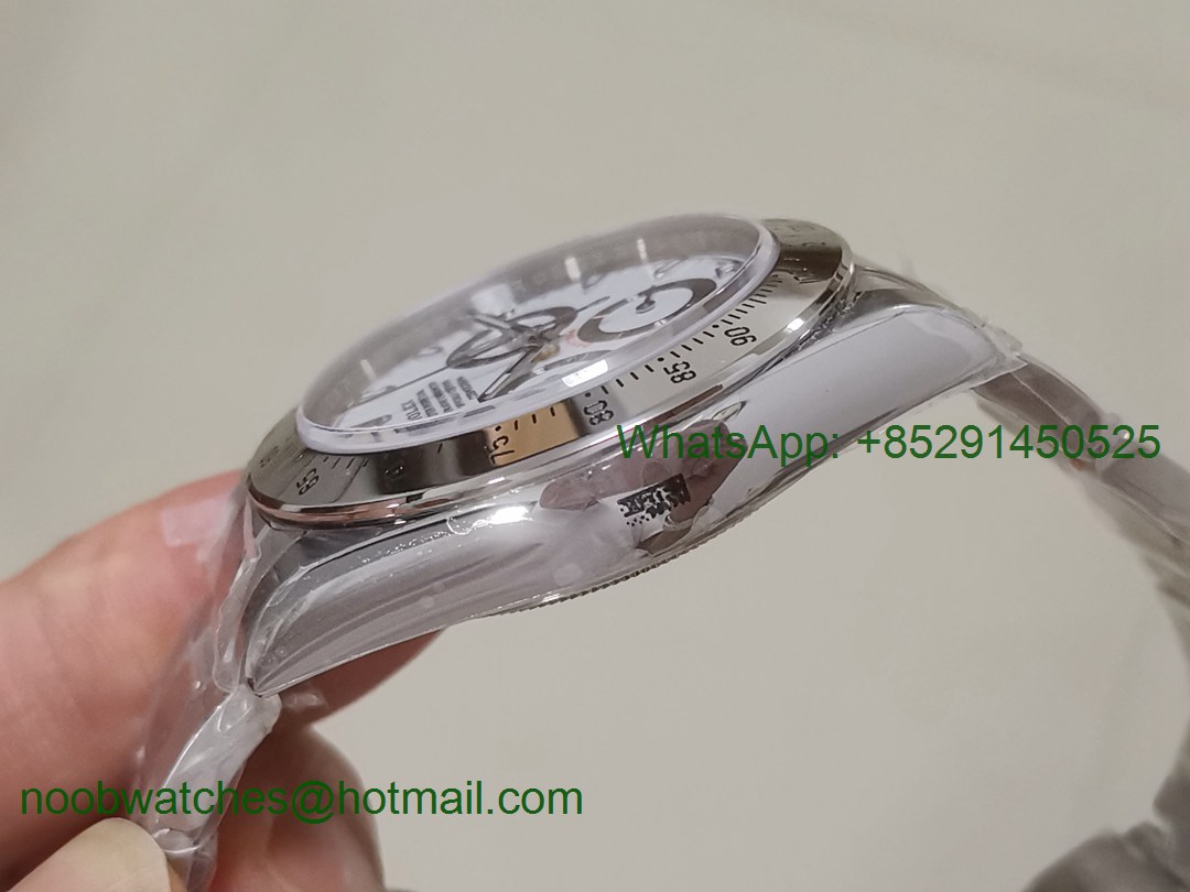 Replica Rolex Daytona 116520 Noob 1:1 Best 904L SS Case and Bracelet White Dial SA4130