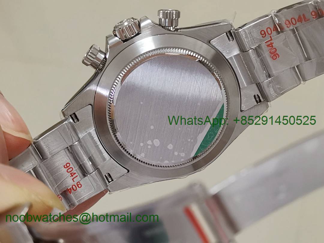 Replica Rolex Daytona 116520 Noob 1:1 Best 904L SS Case and Bracelet Black Dial SA4130