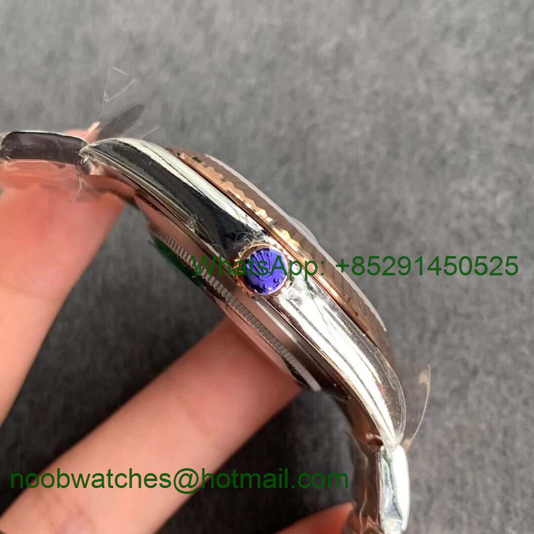 Replica Rolex DateJust 41 126331 SS/Rose Gold ARF 1:1 Best 904L Brown Stick Dial Oyster Bracelet A2824