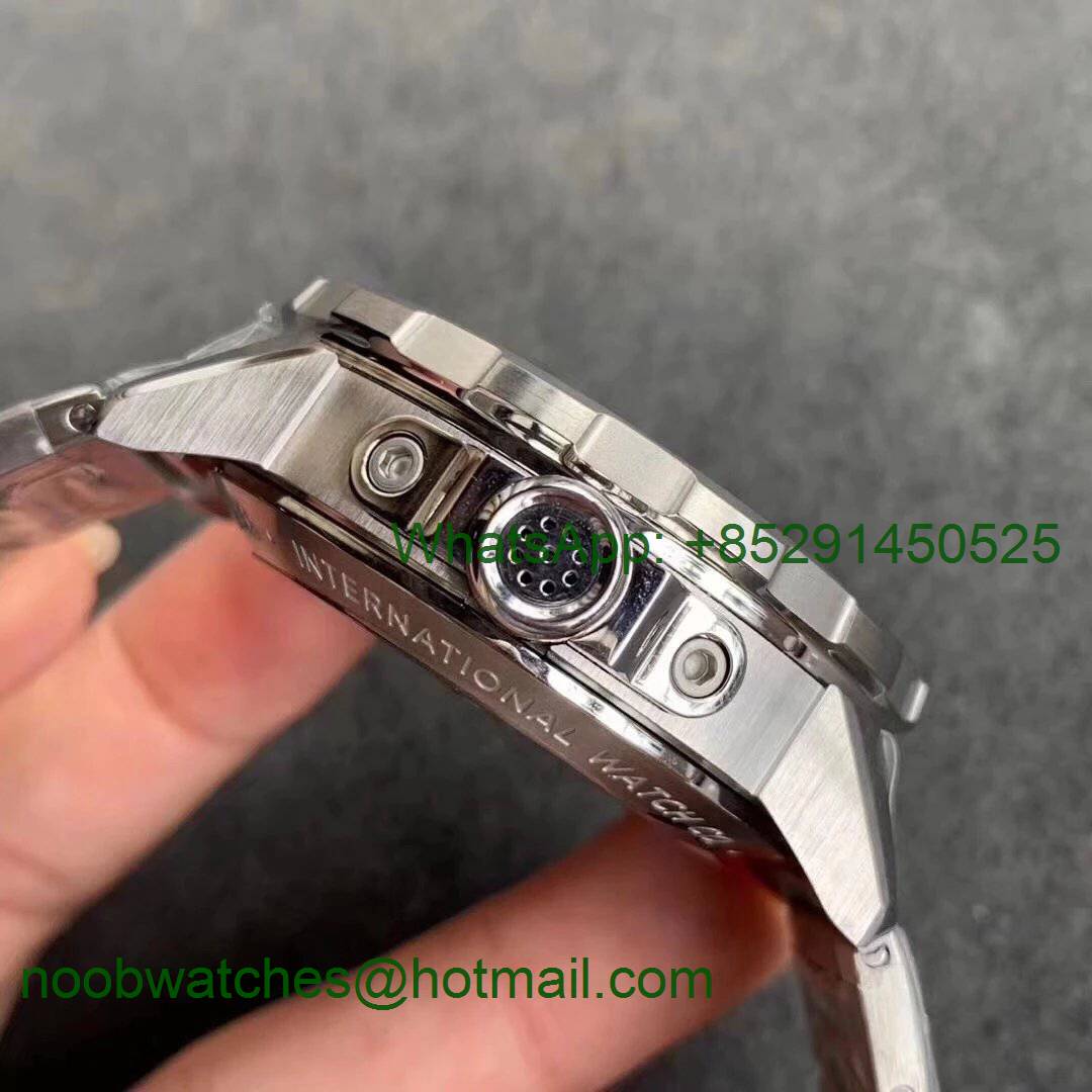Replica IWC Aquatimer Chrono IW376803 V6F 1:1 Best Black Dial on Steel Bracelet A7750