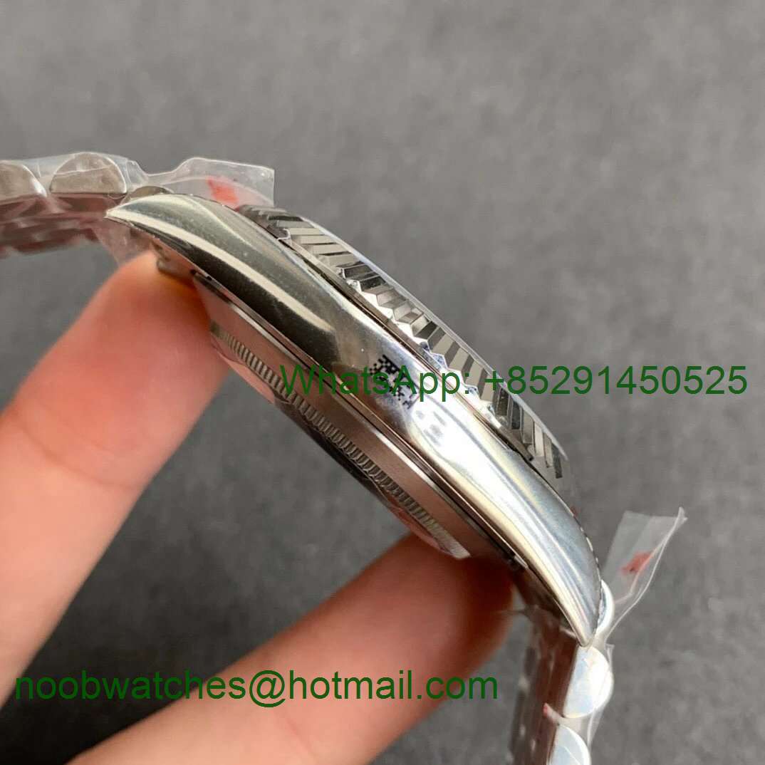 Replica Rolex DateJust 126334 SS Noob 1:1 904L Best White Dial Stick Markers on SS Jubilee Bracelet A3235