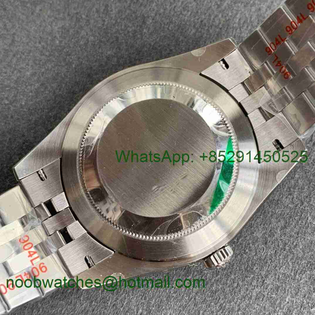 Replica Rolex DateJust 126334 SS Noob 1:1 904L Best Silver Dial Diamond Markers on SS Jubilee Bracelet A3235