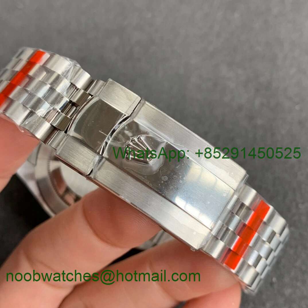 Replica Rolex DateJust 126334 SS Noob 1:1 904L Best Silver Dial Diamond Markers on SS Jubilee Bracelet A3235