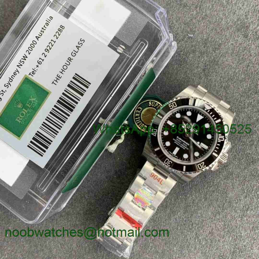 Replica Rolex Submariner 114060 No Date Black Ceramic ZZF 904L 1:1 Best Edition on SS Bracelet A3130