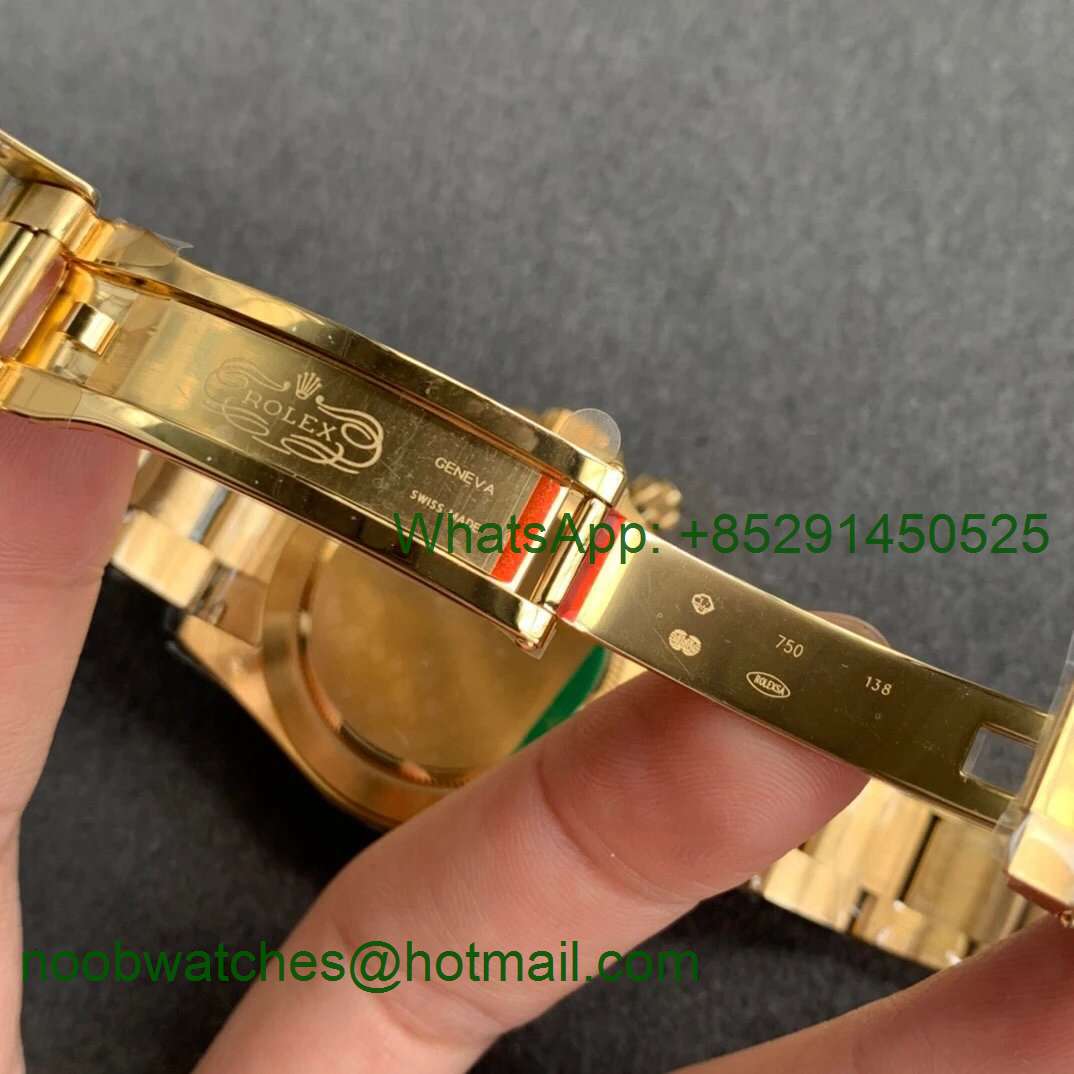 Replica Rolex Daytona 116508 Yellow Gold Noob 1:1 Best Edition 904L Gold/Black Dial SA4130 V3