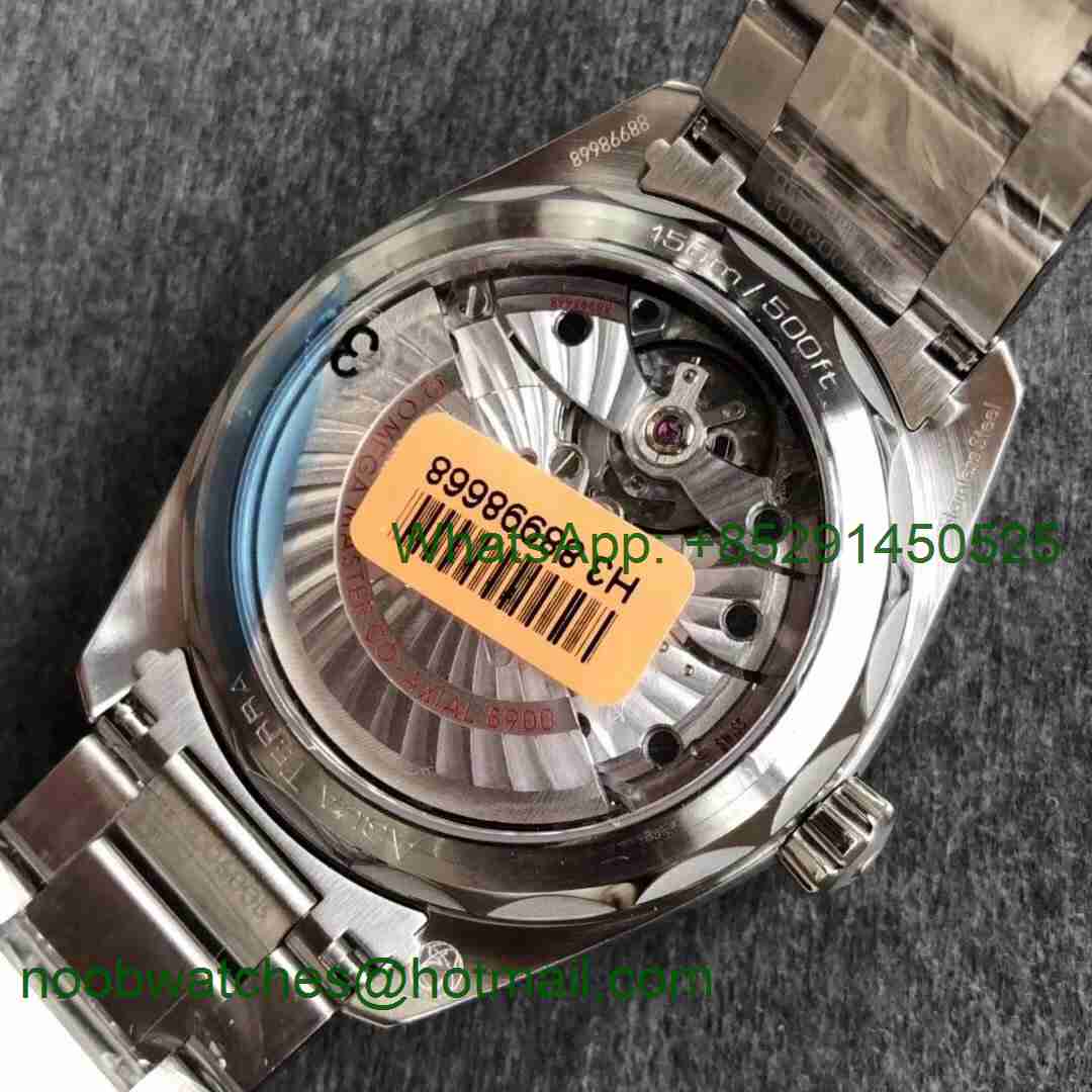 Replica OMEGA Aqua Terra 150M Master Chronometers VSF 1:1 Best Dark Blue Dial SS Bracelet A8900 Super Clone (2 Straps)
