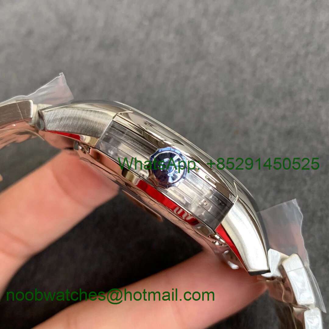 Replica OMEGA De Ville Hour Vision 41mm SS VSF 1:1 Best Silver Dial on SS Bracelet A8500 Super Clone