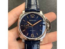 Replica Panerai PAM927 Luminor Due VSF 1:1 Best Blue Dial on Leather Strap AXXXIV