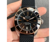 Replica Breitling SuperOcean Heritage ii 42mm SS/Rose Gold GF 1:1 Best Black Dial Rubber Strap A2824 V2