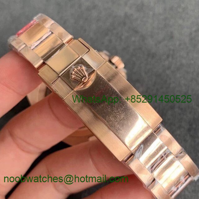 Replica Rolex GMT-Master II 126715 CHNR Black/Brown Ceramic Rose Gold GMF 1:1 Best Black Dial A2836