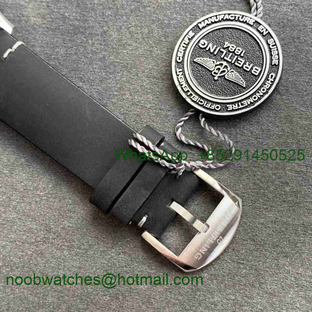 Replica Breitling Navitimer B01 Chronograph 43mm TWA Editioin SS V9F 1:1 Black Dial A7750
