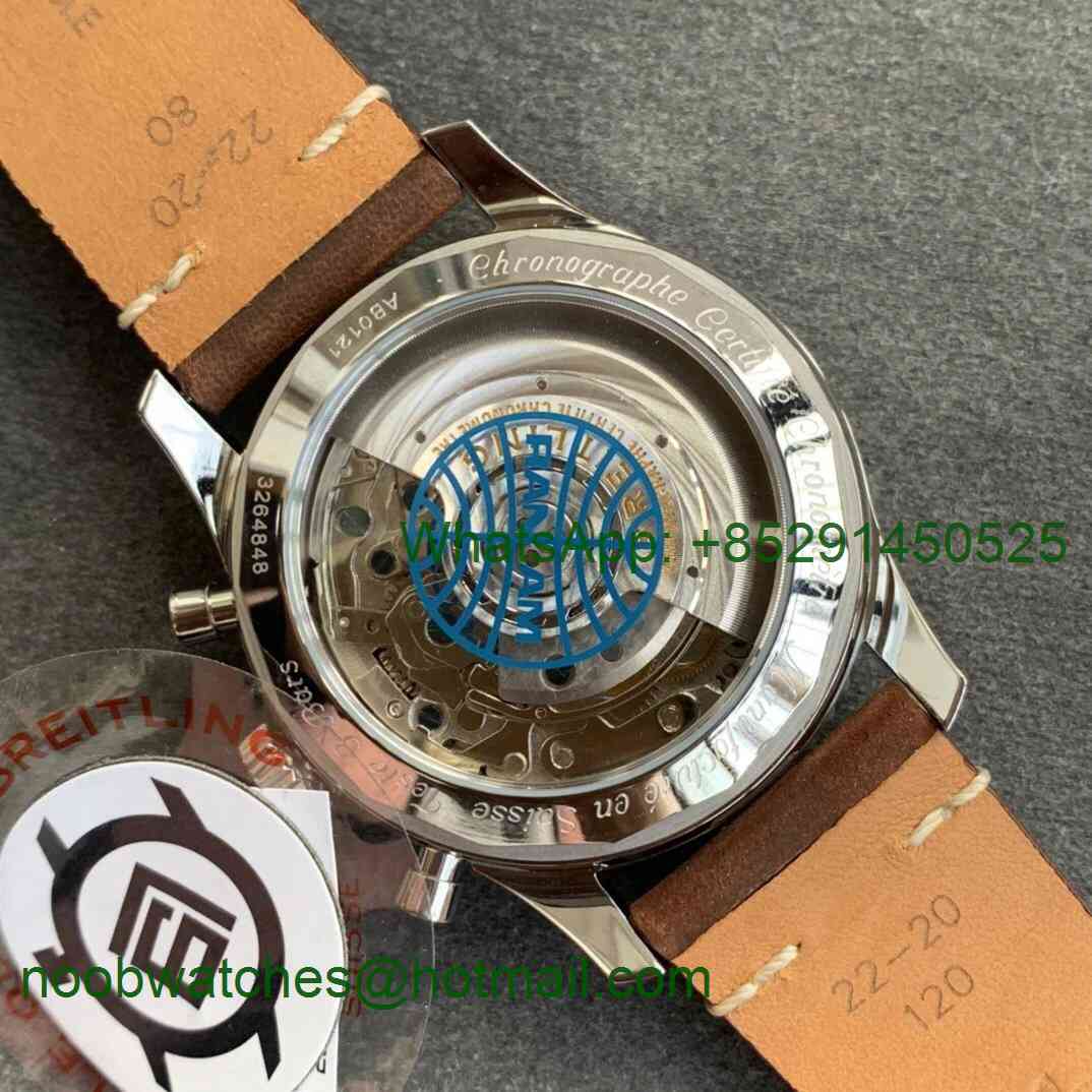 Replica Breitling Navitimer B01 Chronograph 43mm TWA Editioin SS V9F 1:1 Blue Dial A7750