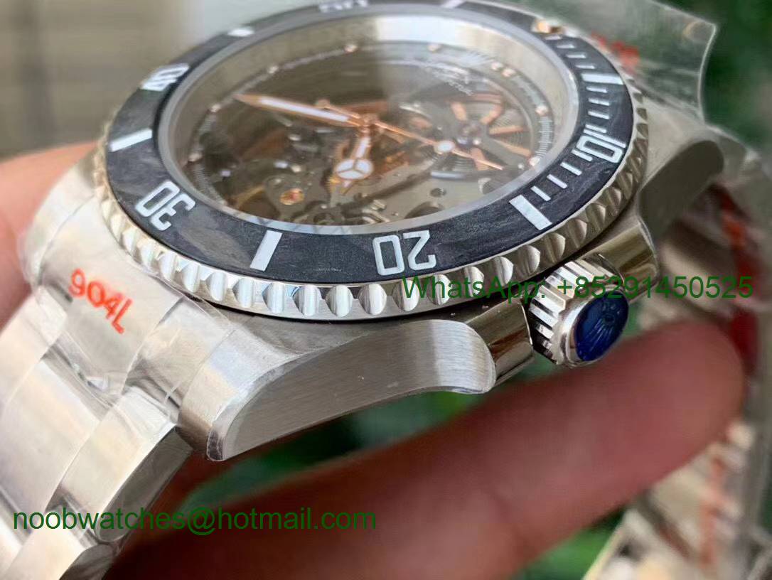 Replica Rolex Andrea Pirlo Project Skeleton Submariner SS VRF Best Edition on SS Bracelet SA3130