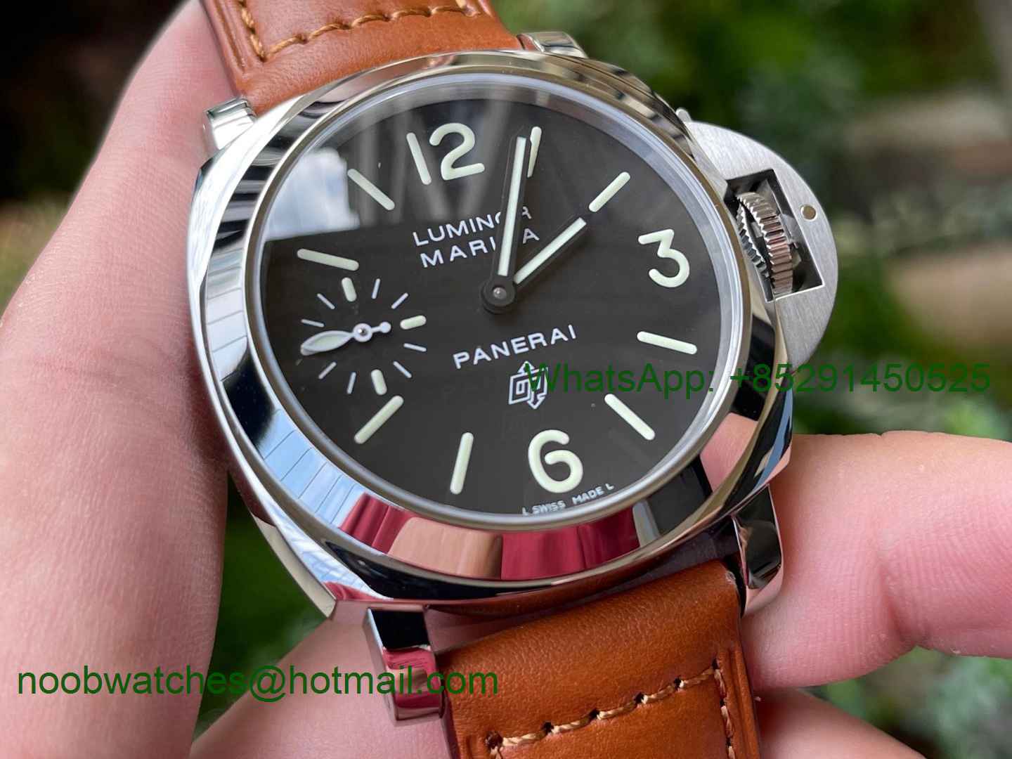 Replica Panerai PAM005 N XF 1:1 Best Brown Leather Strap A6497 with Y-Incabloc