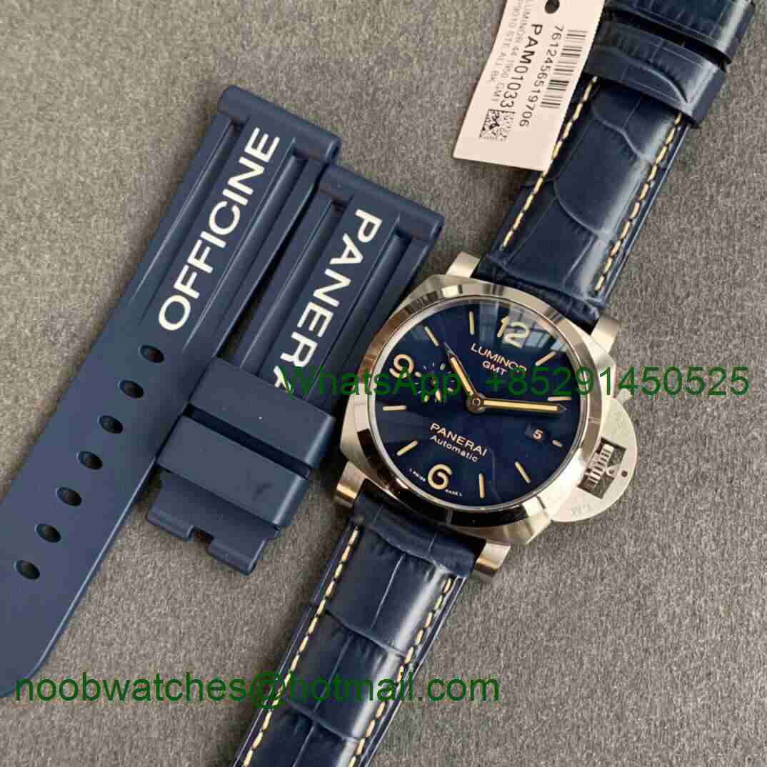 Replica Panerai PAM1033 V 44mm VSF 1:1 Best Blue Dial P9011 Super Clone