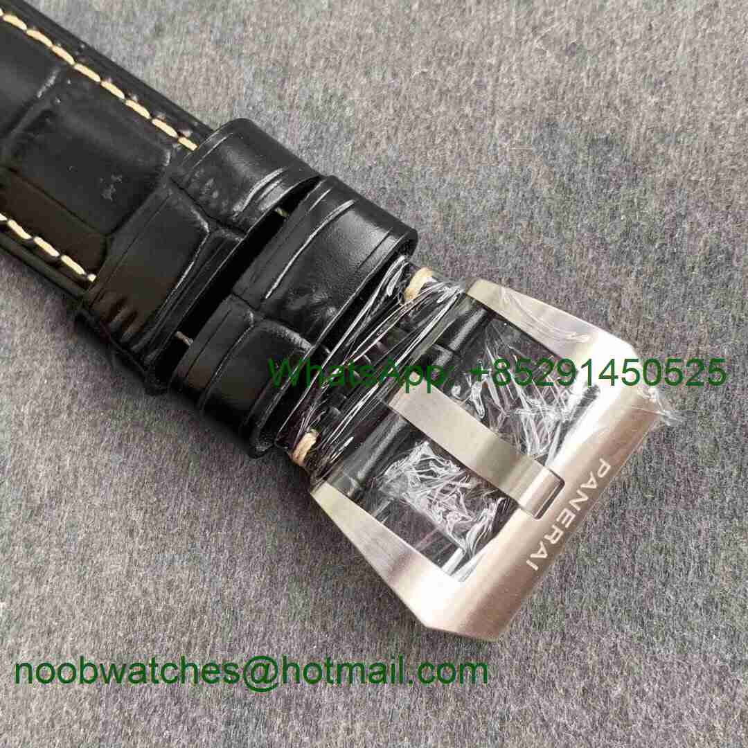 Replica Panerai PAM1312 W VSF 1:1 Best Black Dial on Black Leather Strap P9010 Clone