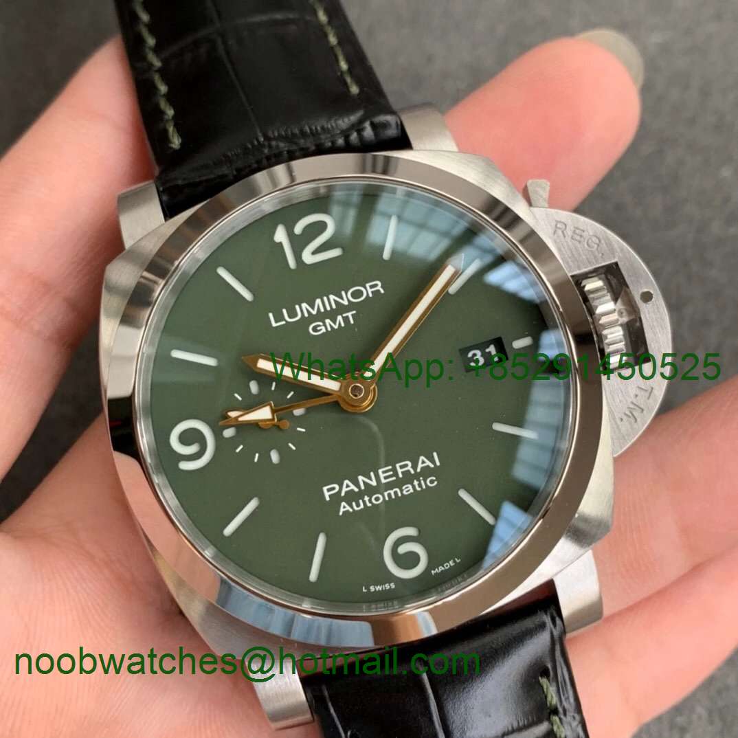 Replica Panerai PAM1056 V GMT VSF 1:1 Best Green Dial P9011 Super Clone