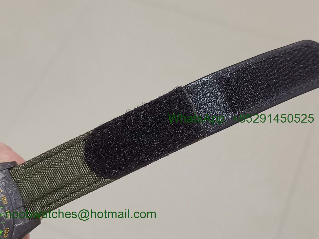 Replica ROLEX Daytona DIW Carbon OMF Best Camouflage Dial on Dark Green Nylon Strap A4130