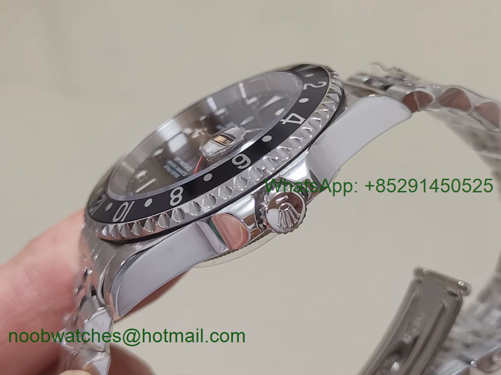 Replica ROLEX GMT Master II 16710 Black on Julibee Bracelet BP Factory A2813