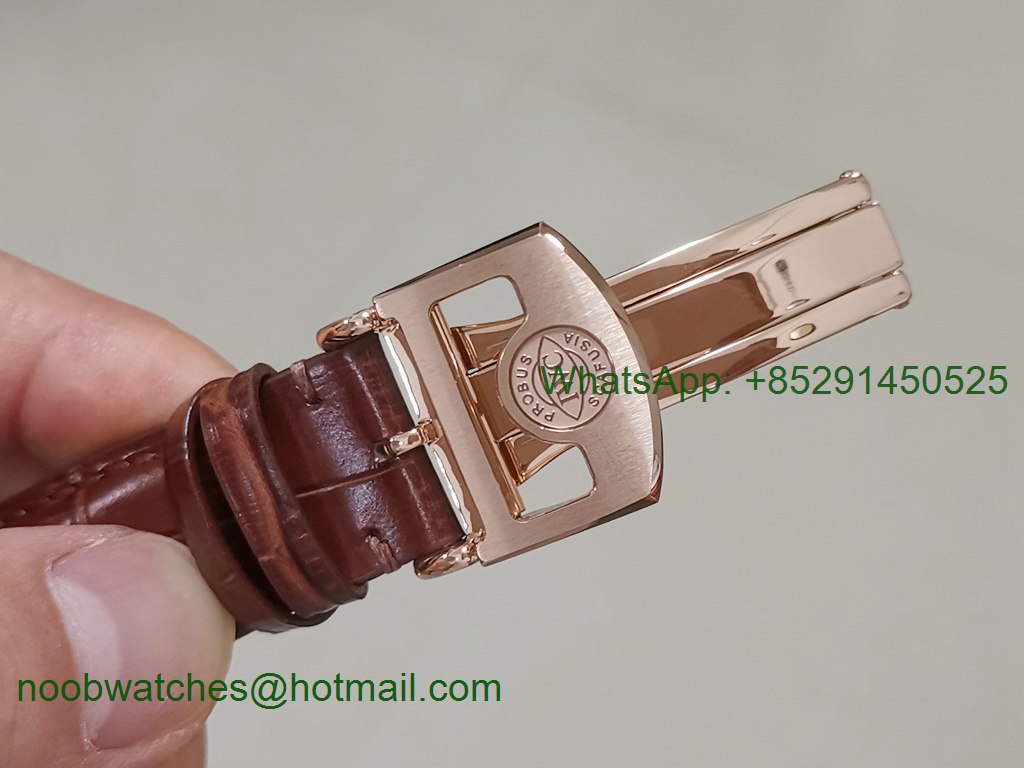 Replica IWC Portuguese Real PR IW500701 Rose Gold ZF 1:1 Best White Dial on Leather A52010 V3