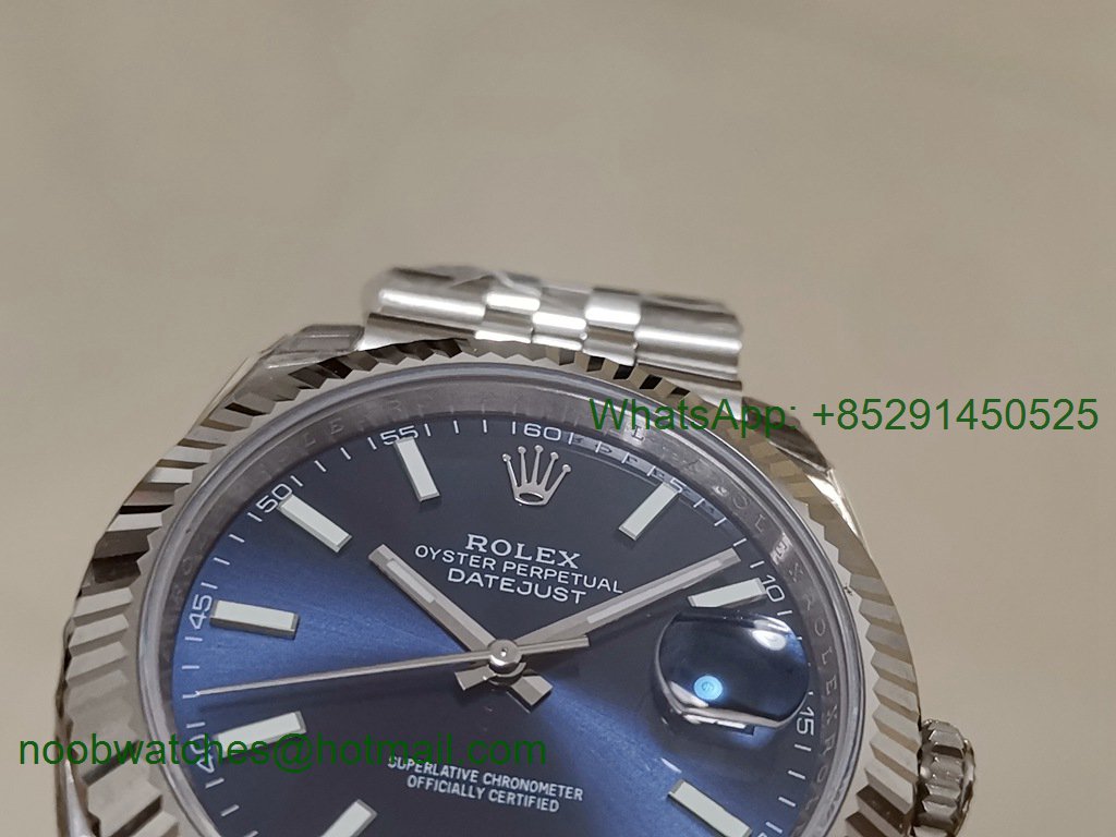 Replica Rolex DateJust 41mm 126334 EWF 1:1 Best Blue Dial A3235