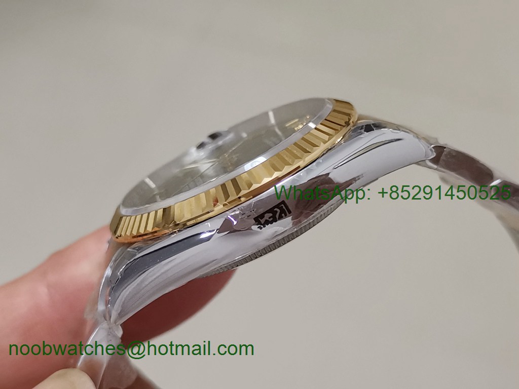 Replica Rolex DateJust 36mm SS/Yellow Gold 126233 EWF 1:1 Best Green Dial A3235