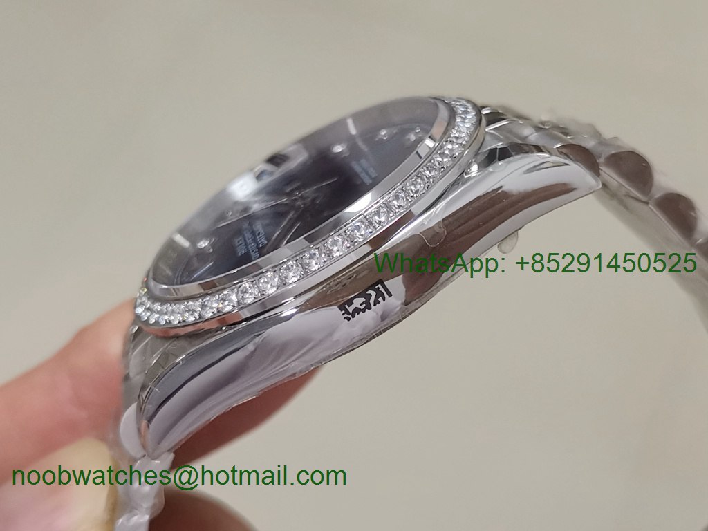 Replica Rolex DateJust 36mm 126234 EWF 1:1 Best Diamond Bezel Blue Dial A3235