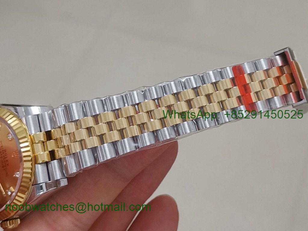 Replica Rolex DateJust 36mm SS/Yellow Gold 126233 EWF 1:1 Best Gold Diamond Dial A3235