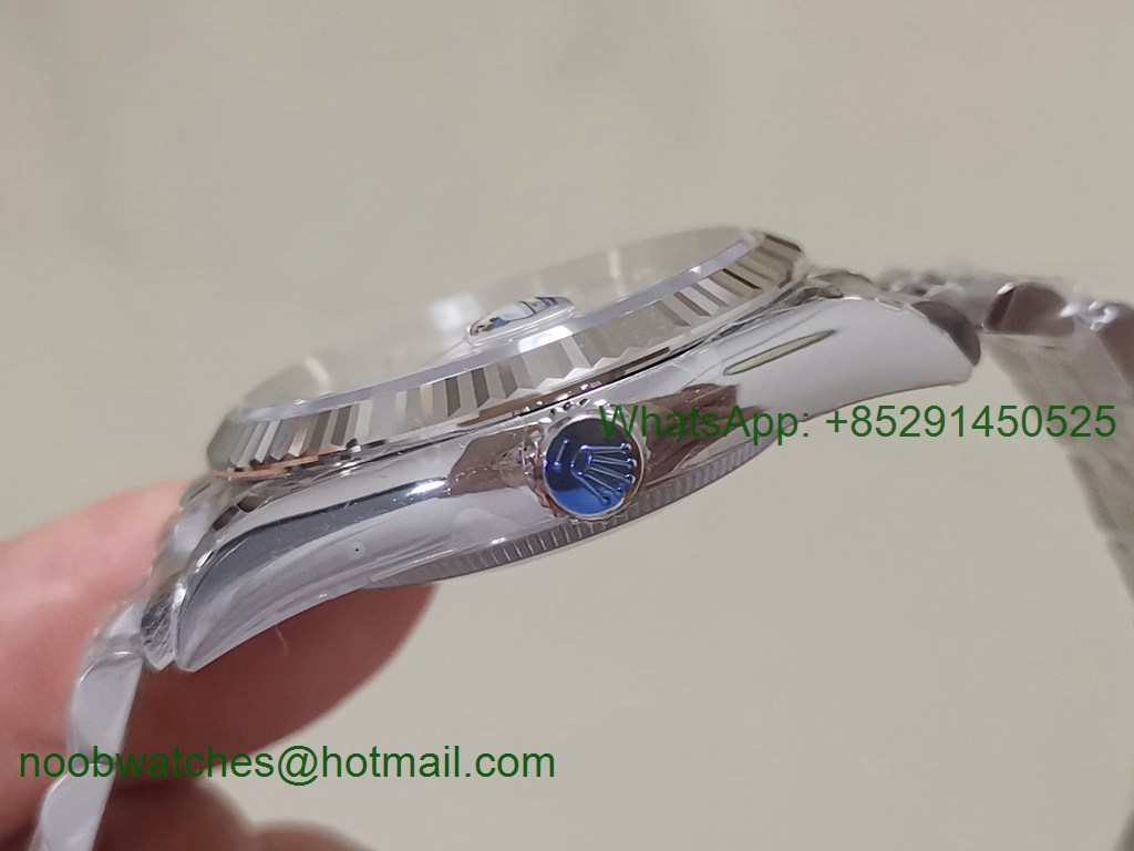 Replica Rolex DateJust 36mm 126234 EWF 1:1 Best Silver Dial on Julibee Bracelet A3235