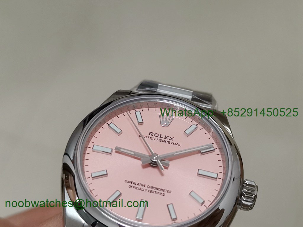 Replica Rolex Oyster Perpetual 31mm 277200 EWF 1:1 Best Deep Pink Dial 6T15