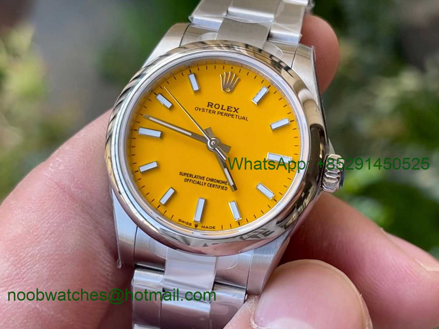Replica Rolex Oyster Perpetual 31mm 277200 EWF 1:1 Best Yellow Dial 6T15