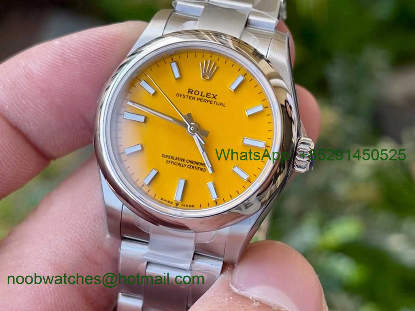 Replica Rolex Oyster Perpetual 31mm 277200 EWF 1:1 Best Yellow Dial 6T15