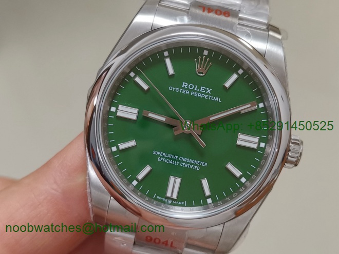Replica Rolex Oyster Perpetual 36mm 126300 EWF 1:1 Best Green Dial A3230