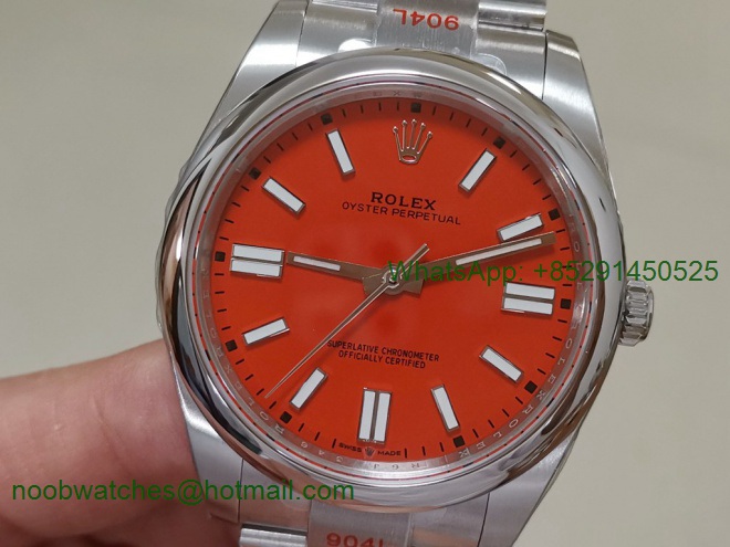 Replica Rolex Oyster Perpetual 41mm 124300 EWF 1:1 Best Red Dial A3230