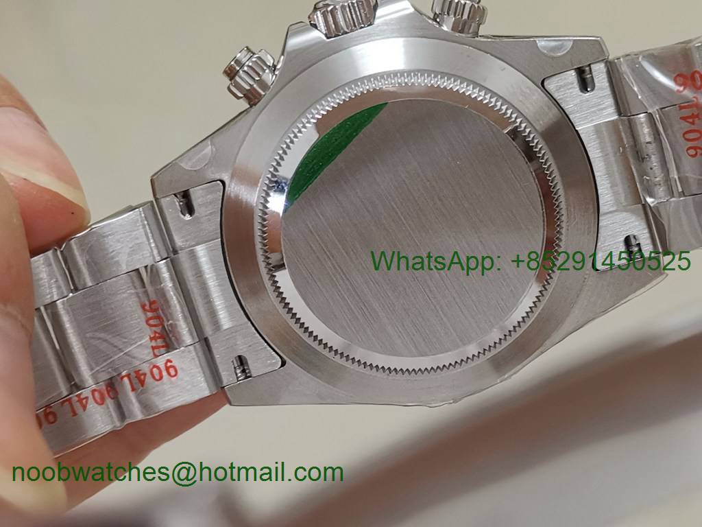 Replica Rolex Daytona 116500 LN JNF White Dial 12.9mm on SS Bracelet A7750