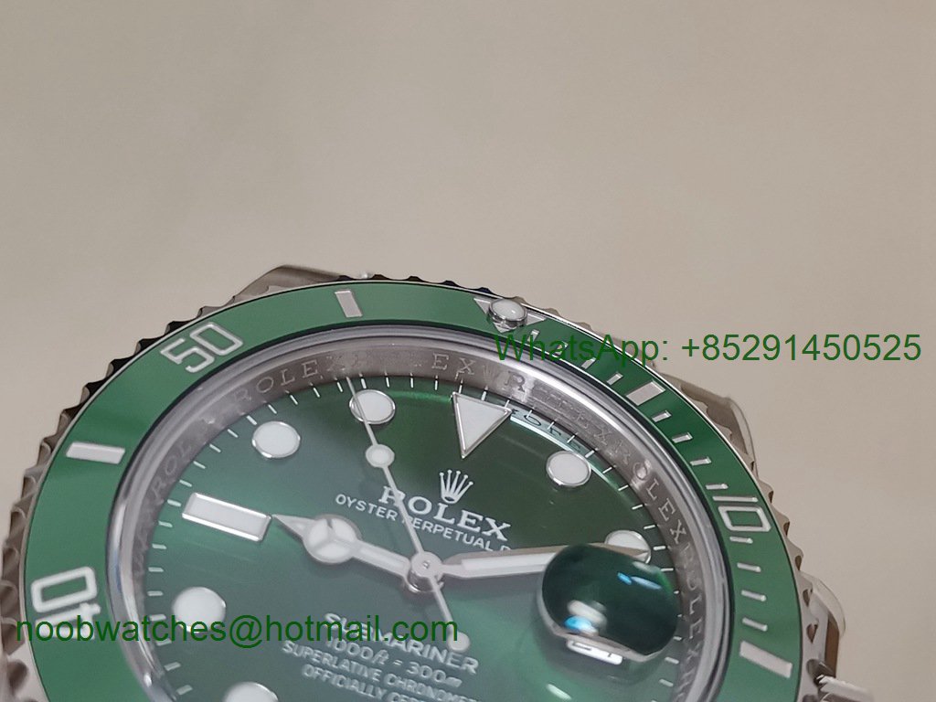 Replica Rolex Submariner 116610 LV Green Ceramic 904L Steel VSF 1:1 Best Edition VS3135