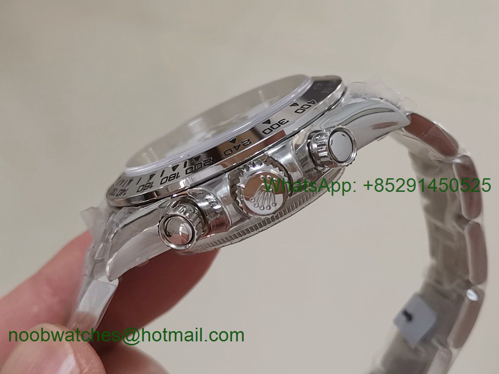 Replica Rolex Daytona 116520 VRF Best Edition White Dial on SS Bracelet A7750