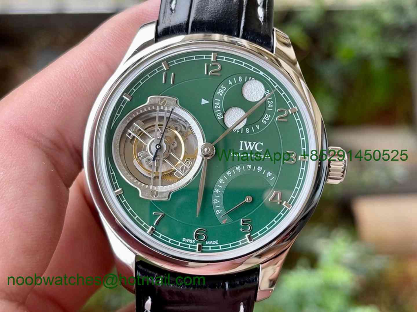 Replica IWC Portugieser Constant-Force Tourbillon Edition 150 Years BBR Best Green Dial