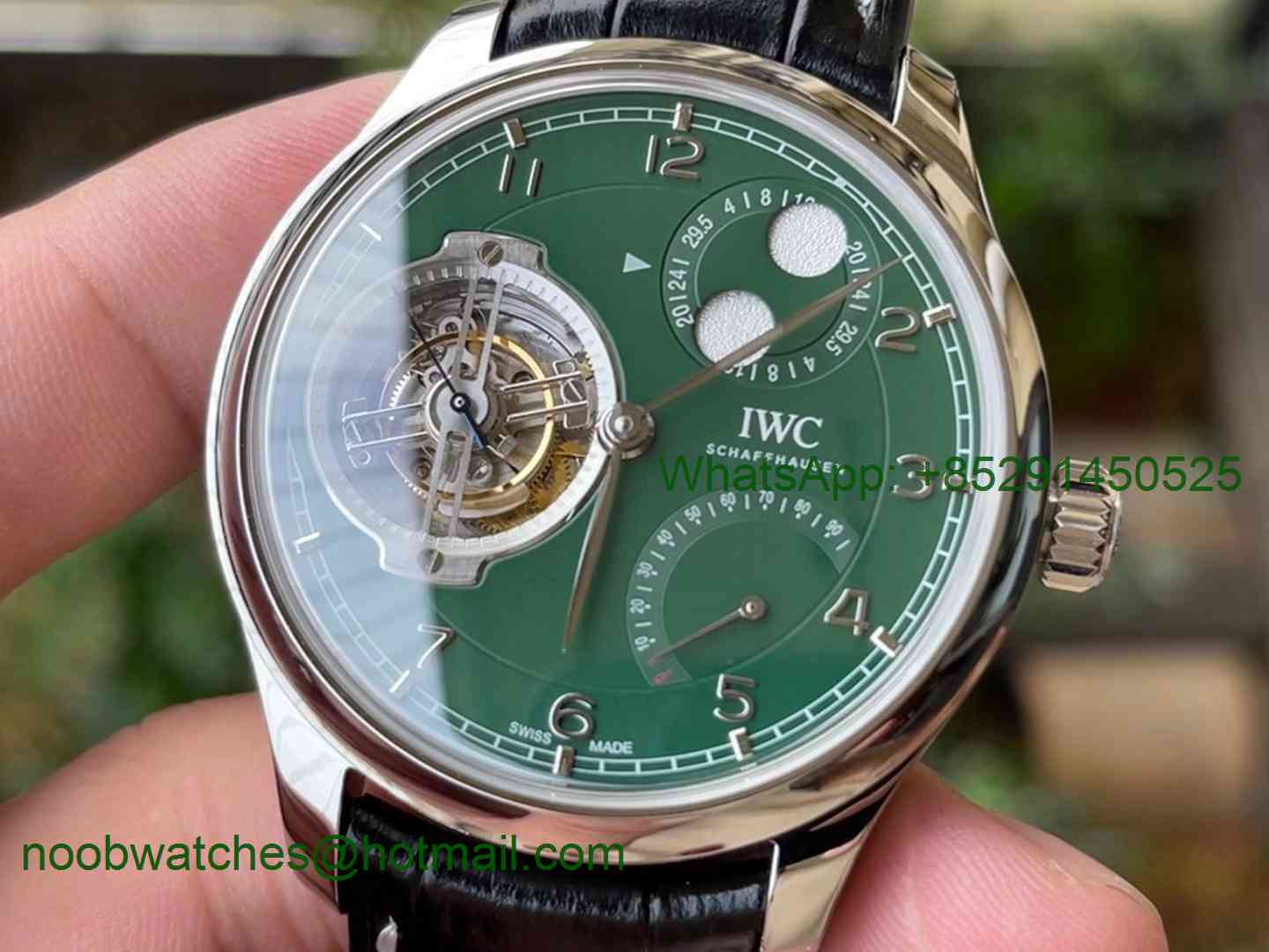Replica IWC Portugieser Constant-Force Tourbillon Edition 150 Years BBR Best Green Dial