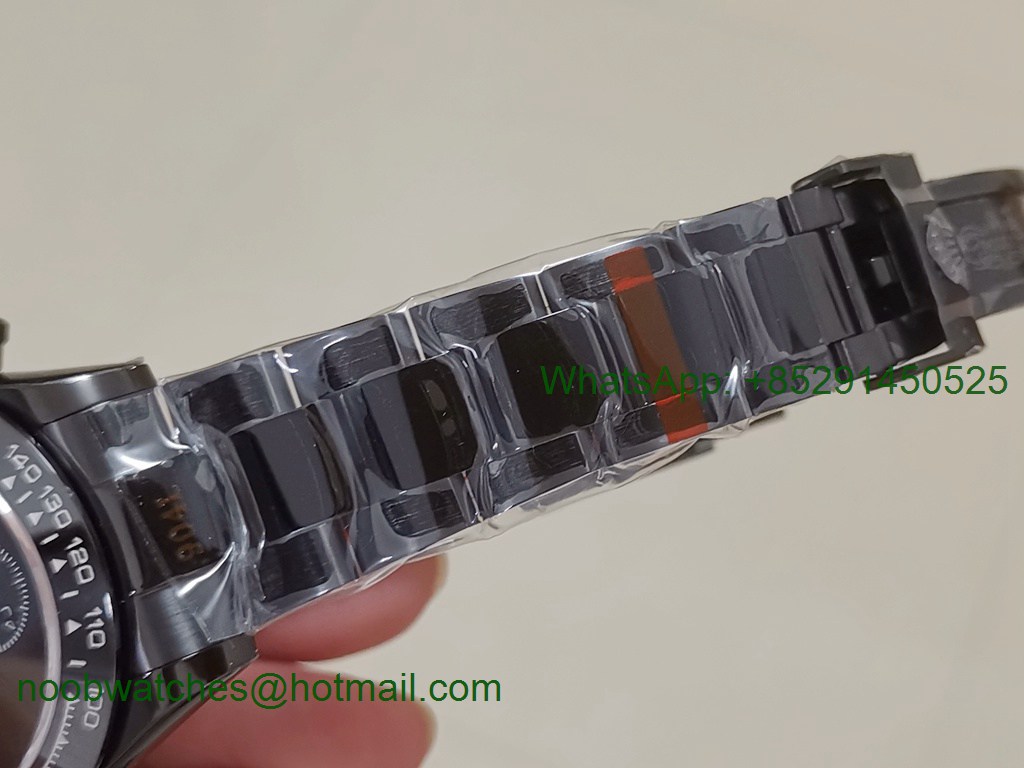 Replica Rolex Replica Daytona Blaken Black Dial A7750 IPKF 